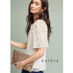 NWT Anthropologie Eri + Ali Suzy lace top